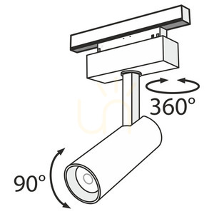 FOCUS LED strålkastare för strömskenor TR019-2-10W4K-B Maytoni small 5