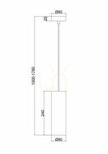 GIOIA P011PL-01G taklampa Maytoni small 3