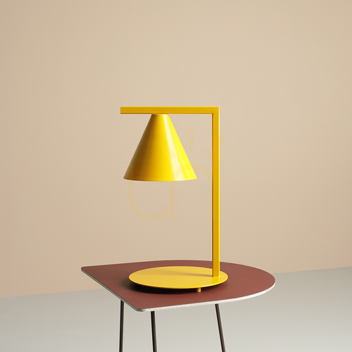Kontrollera Aldex Form senapsgul bordslampa 40 cm E27 1108B14