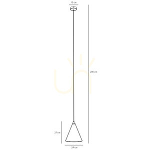 Aldex Form Mustard pendellampa i metall, senapsgul, E27, 24 cm, 1108G14 small 5