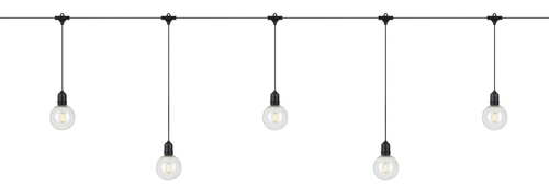 Kontrollera Ljusslinga Markslojd Garden 24 Deco 10L svart/klar 108022