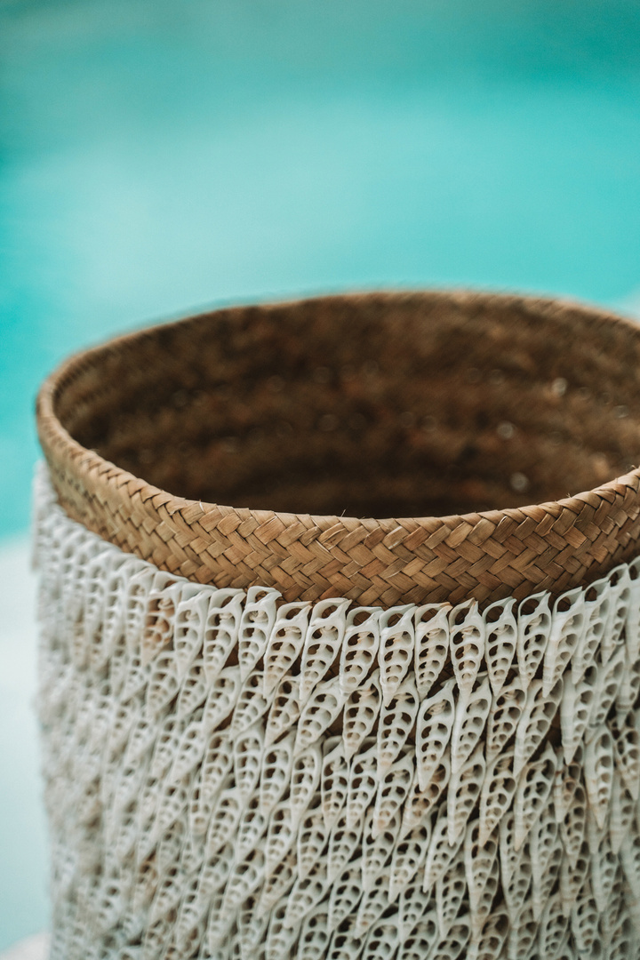 Förhandsvisning Dekorkorg BAZAR BIZAR Baskets naturlig vit pandan 34x40 cm Dekorkorg BAZAR BIZAR Baskets naturlig vit pandan 34x40 cm