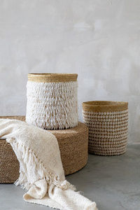 Dekorkorg BAZAR BIZAR Baskets naturlig vit pandan 34x40 cm 3 Dekorkorg BAZAR BIZAR Baskets naturlig vit pandan 34x40 cm small 3