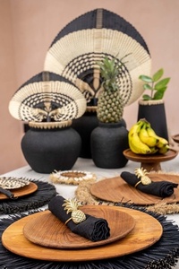 Teak Root rund tallrik - XS 2 Teak Root rund tallrik - XS small 2