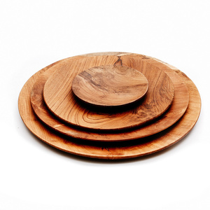 Teak Root rund tallrik - XS 8 Teak Root rund tallrik - XS small 8