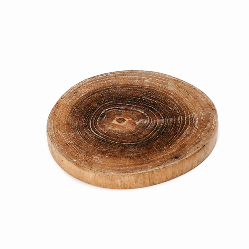 Kontrollera Underläggsställ BAZAR BIZAR teak trä naturlig handgjord boho 10 cm