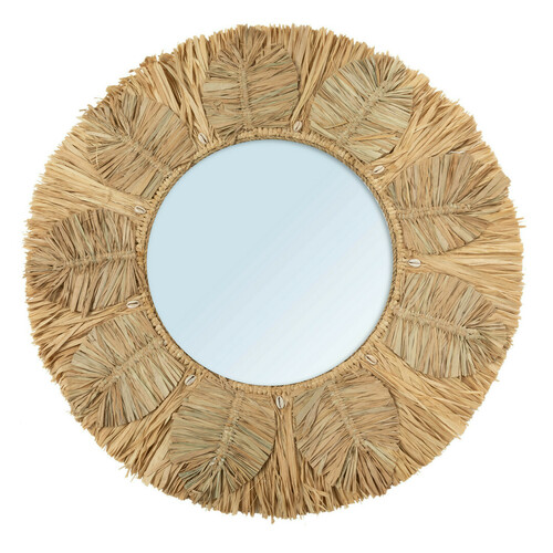 Kontrollera Palm Tree-spegel - Naturlig - M