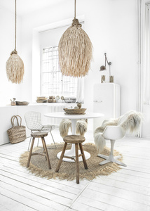 Boho-pendellampa - The Shaggy M, E27, rotting small 1