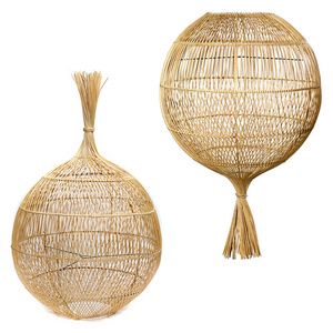 Genombruten taklampa - Wonton golvlampa, E27, rotting small 0