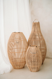 Taklampa för vardagsrum - The Zuri S, E27, rotting, scandi boho small 3
