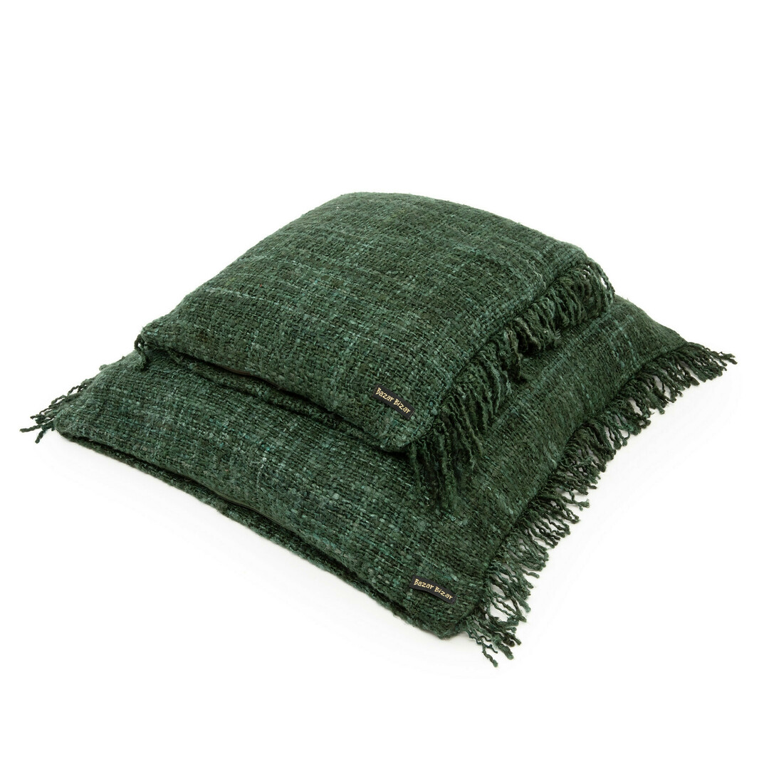 Förhandsvisning Oh My Gee kuddfodral - skogsgrön - 60x60 Oh My Gee kuddfodral - skogsgrön - 60x60