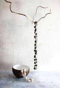 Canggu-halsband - naturligt svart 3 Canggu-halsband - naturligt svart small 3