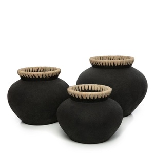 Styly-vasen - svart natur - L small 2