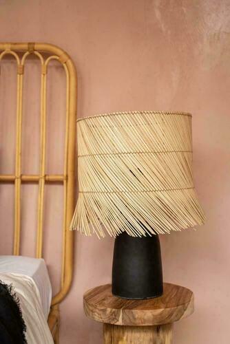 Kontrollera Bordslampa - The Rattan Svart, E27, boho