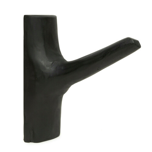 Kontrollera BAZAR BIZAR The Hook svart vägghängare i teak JABR058B