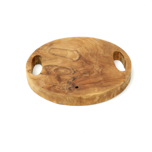 Kontrollera Rotbricka i teak - naturlig - S