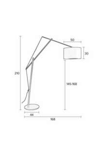 ALVAR Lunares Design golvlampa svart small 9
