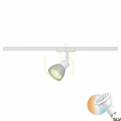 Kontrollera Spårljus SLV PURIA vit GU10 aluminium 143451