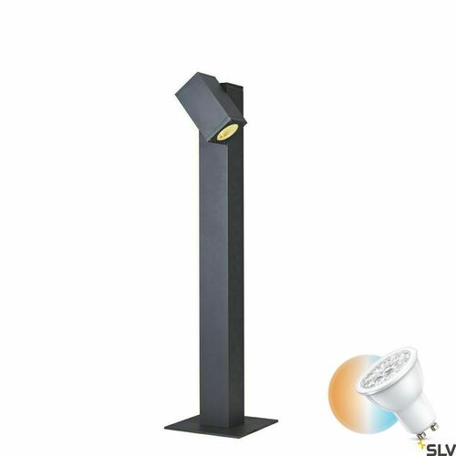 Kontrollera Outdoor Post Light SLV THEO Pathlight Anthracite 7W IP44 1002870