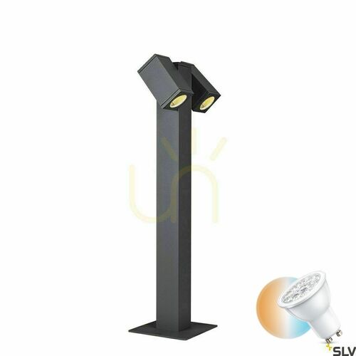 Kontrollera Outdoor Post Light SLV THEO Pathlight Anthracite 7W 1002871