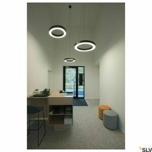 Pendant Light SLV MEDO RING 60 DALI Black 34W 3000K 1002890 small 3