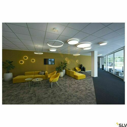 Kontrollera SLV ONE 60 DALI pendellampa vit LED 24W 3000/4000K ø60 cm 1002910