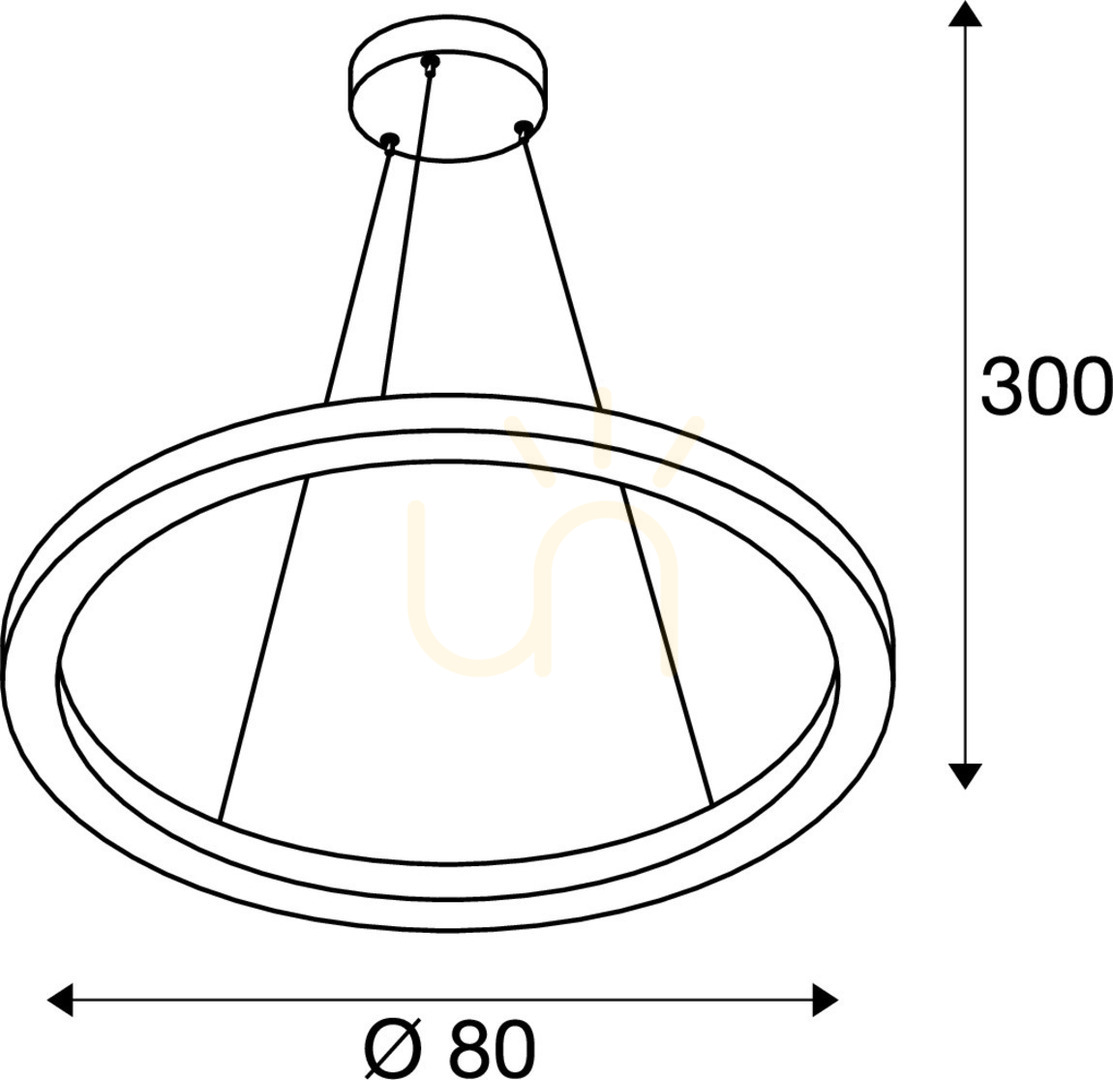 Utsikt Pendellampa SLV ONE 80 DALI svart 32W 3000/4000K 1002911 Pendellampa SLV ONE 80 DALI svart 32W 3000/4000K 1002911