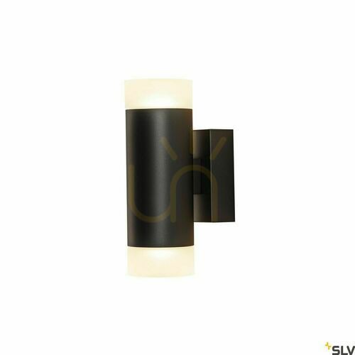Kontrollera Vägglampa SLV ASTINA Up/Down svart GU10 aluminium 1002933