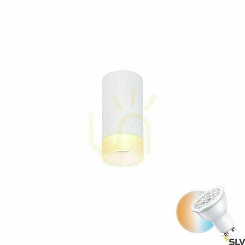 Kontrollera Taklampa SLV ASTINA vit aluminium GU10 10W 1002934