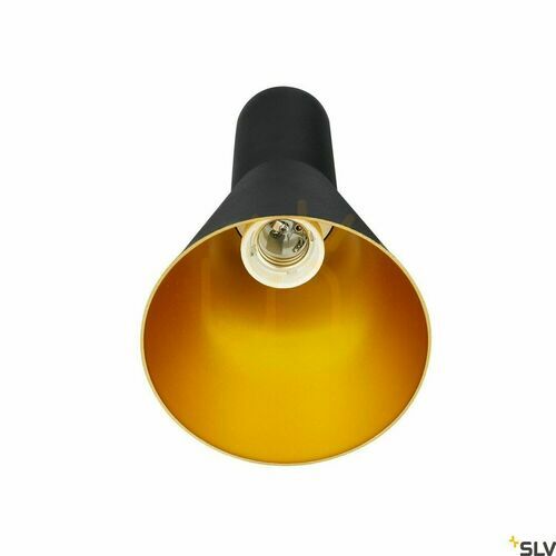 Kontrollera SLV PHELIA 10 pendellampa E27, svart/guld, Ø13 cm, 1002951