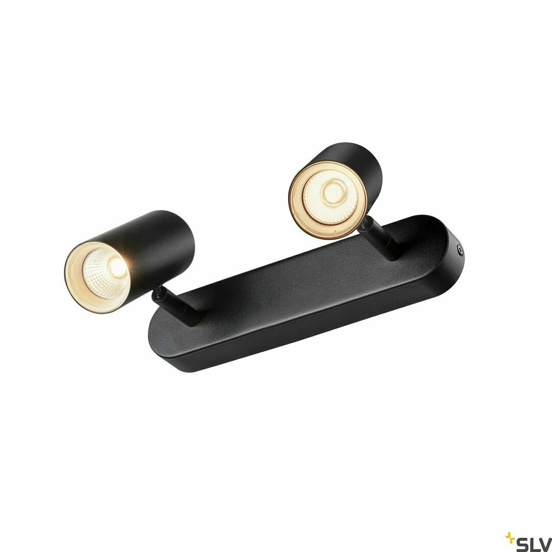 Utsikt Utanpåliggande spotlight SLV NOBLO II svart 16W 2700K 1002973 Utanpåliggande spotlight SLV NOBLO II svart 16W 2700K 1002973