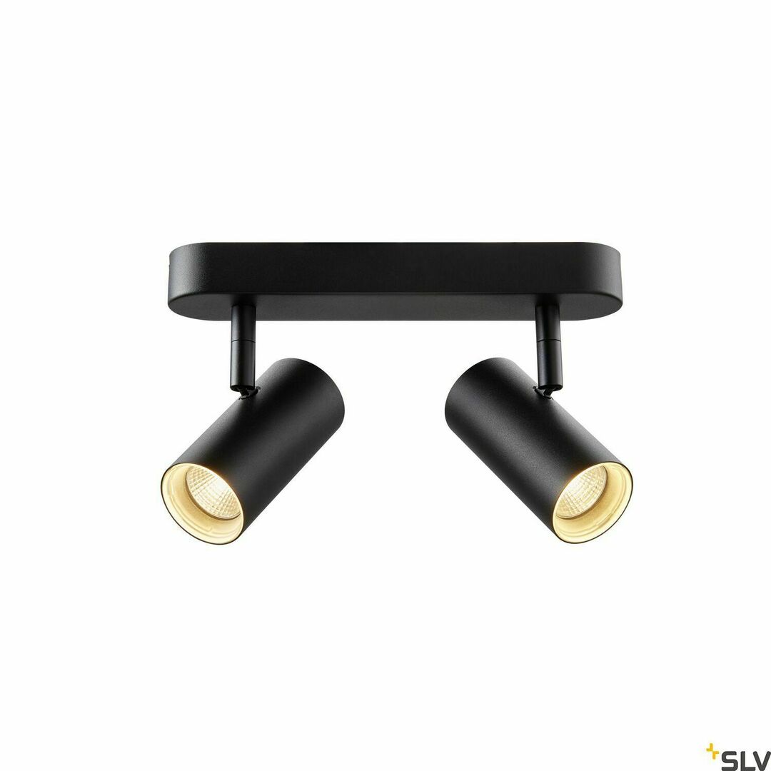 Kontrollera Utanpåliggande spotlight SLV NOBLO II svart 16W 2700K 1002973 Utanpåliggande spotlight SLV NOBLO II svart 16W 2700K 1002973