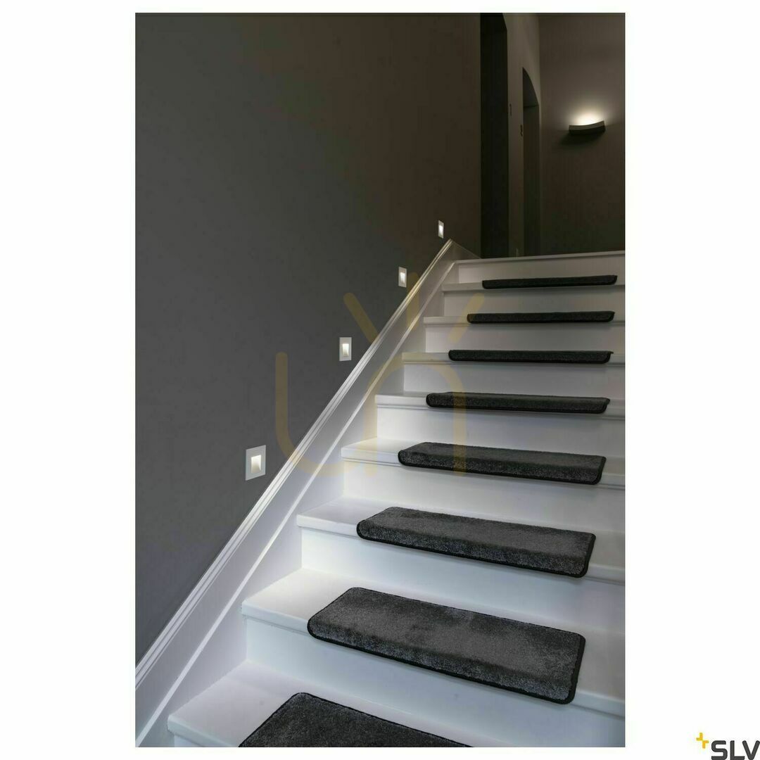 Display Infälld väggarmatur SLV MOBALA vit 1,3W 3000K 1002982 Infälld väggarmatur SLV MOBALA vit 1,3W 3000K 1002982
