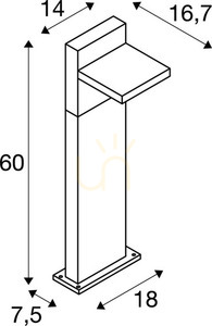 Outdoor Post Light SLV ABRIDOR Pole 60 Anthracite 12W 3000/4000K IP55 1002991 4 Outdoor Post Light SLV ABRIDOR Pole 60 Anthracite 12W 3000/4000K IP55 1002991 small 4