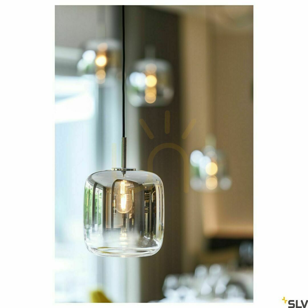 Kontrollera Pendellampa SLV PANTILO 20 krom glas 15W 1003004 Pendellampa SLV PANTILO 20 krom glas 15W 1003004
