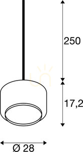 Pendellampa SLV PANTILO 28 förkromat glas E27 28 cm 1003006 small 6