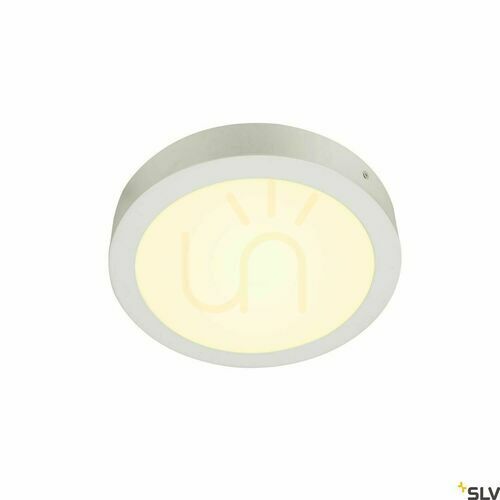 Kontrollera Utanpåliggande taklampa SLV SENSER 24 LED vit 3000K 15W 1003016