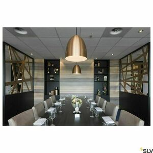 Pendant Light SLV PARA CONE 30 Copper E27 30 cm 133019 small 1