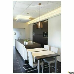 Pendant Light SLV PARA CONE 30 Copper E27 30 cm 133019 small 2