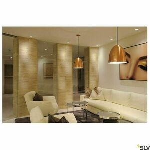 Pendant Light SLV PARA CONE 30 Copper E27 30 cm 133019 small 3