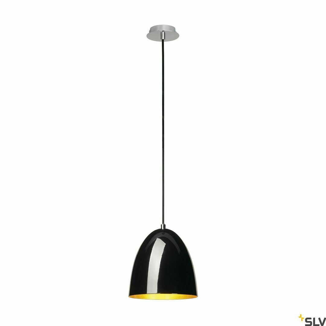 Kontrollera Pendellampa SLV PARA CONE 20 svart/guld Ø20 cm 133050 Pendellampa SLV PARA CONE 20 svart/guld Ø20 cm 133050