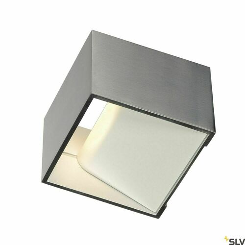 Kontrollera SLV LOGS IN vägglampa upp/ned, aluminium/vit, LED 6 W, 470 lm, 3000 K, CRI 90, 151325