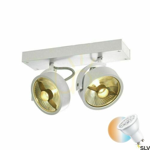 Kontrollera Inbyggd armatur SLV KALU vit aluminium 75W 147311