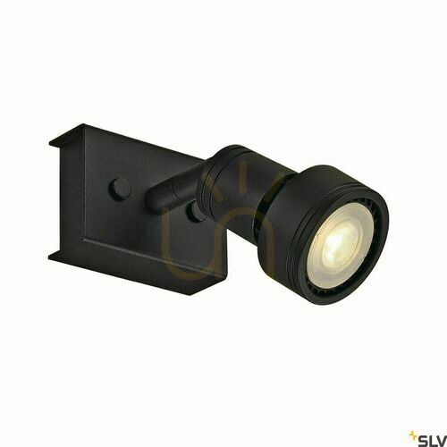 Kontrollera SLV PURI 1 svart vägg- och taklampa GU10 50 W, 147360