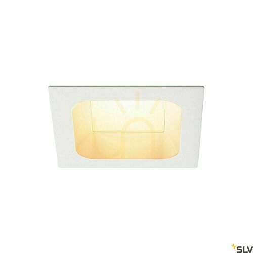 Kontrollera Infälld armatur SLV VERLUX vit 22W 3000K 1800lm 112692