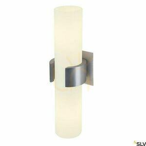 SLV DENA 2 vägglampa i borstad aluminium och frostat glas, 2×E14 147529 small 0