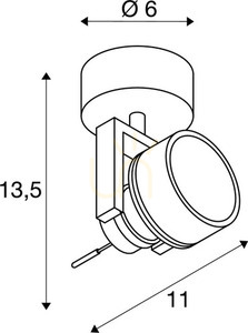 SLV INDA vit vägg- och takspot GU10 50 W 147551 4 SLV INDA vit vägg- och takspot GU10 50 W 147551 small 4