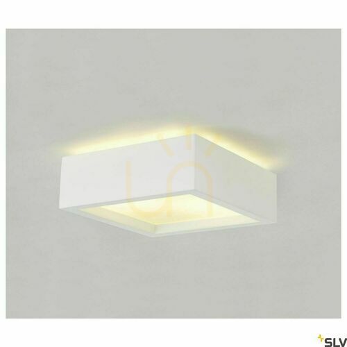 Kontrollera Taklampa SLV PLASTRA 104 vit gips E27 25 cm 148002