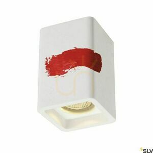 Taklampa SLV PLASTRA vit gips GU10 35W 148004 small 2