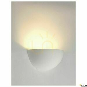 Vägglampa SLV PLASTRA 101 vit gips E14 40W 148013 small 0